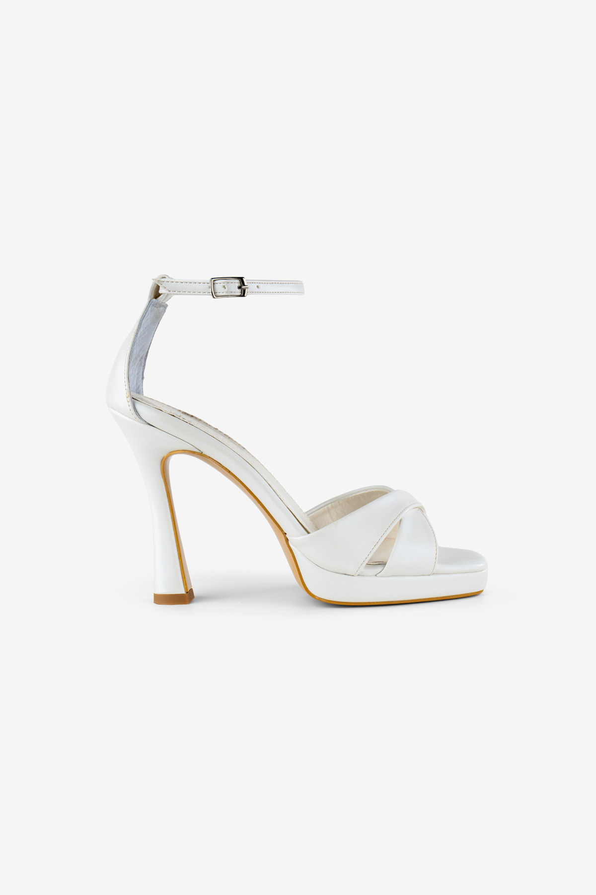 Women's Pearl Platform Heeled Wedding Dress Shoes