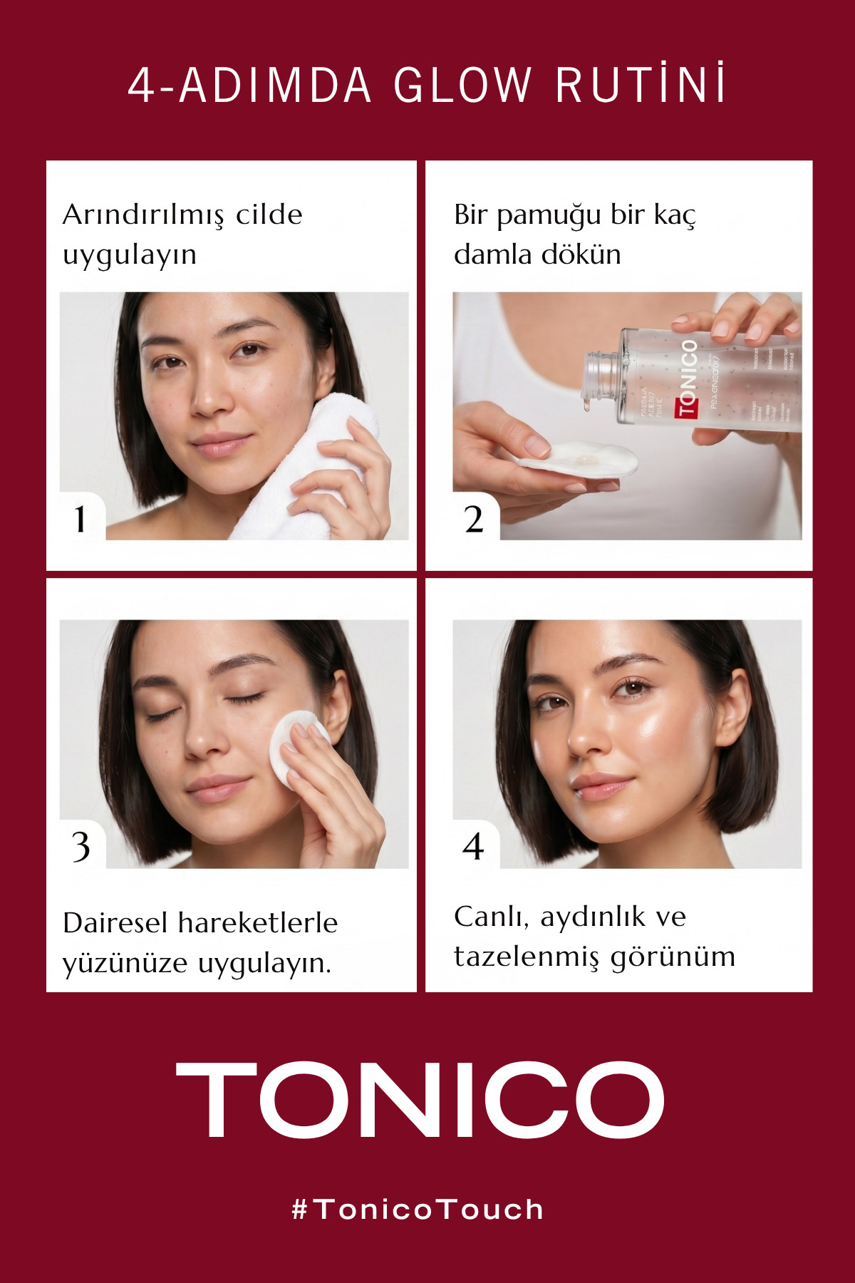 Glow Tonik | Canlandırıcı ve Aydınlatıcı Gözenek Sıkılaştırıcı Leke Karşıtı Tonik 200ml — 8684887324200 — تصویر 7 از 7
