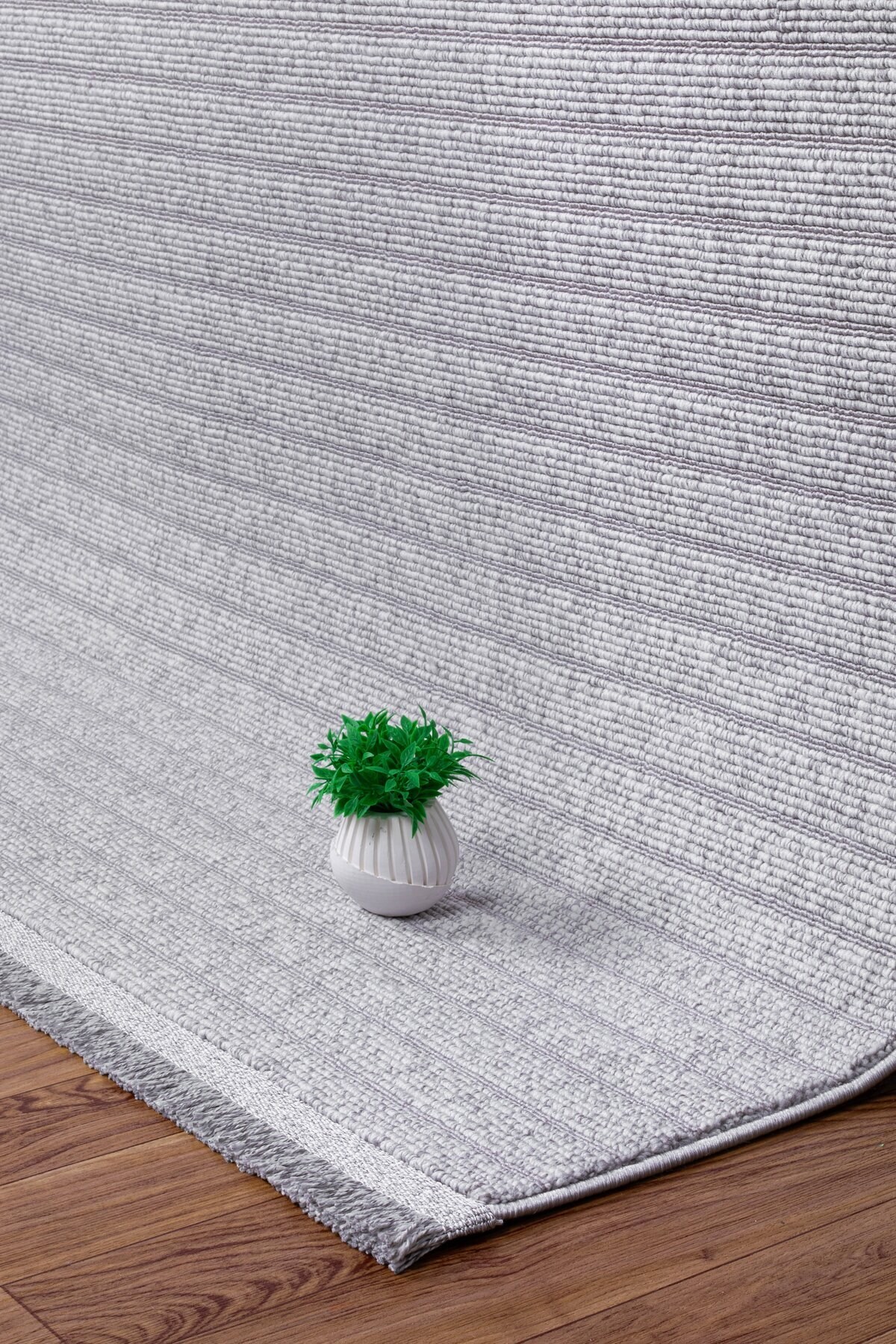 Tokyo Curl Soft Textured Carpet Rug Living Room Kitchen Corridor Runner Woven Machine Rug OP404-Gray