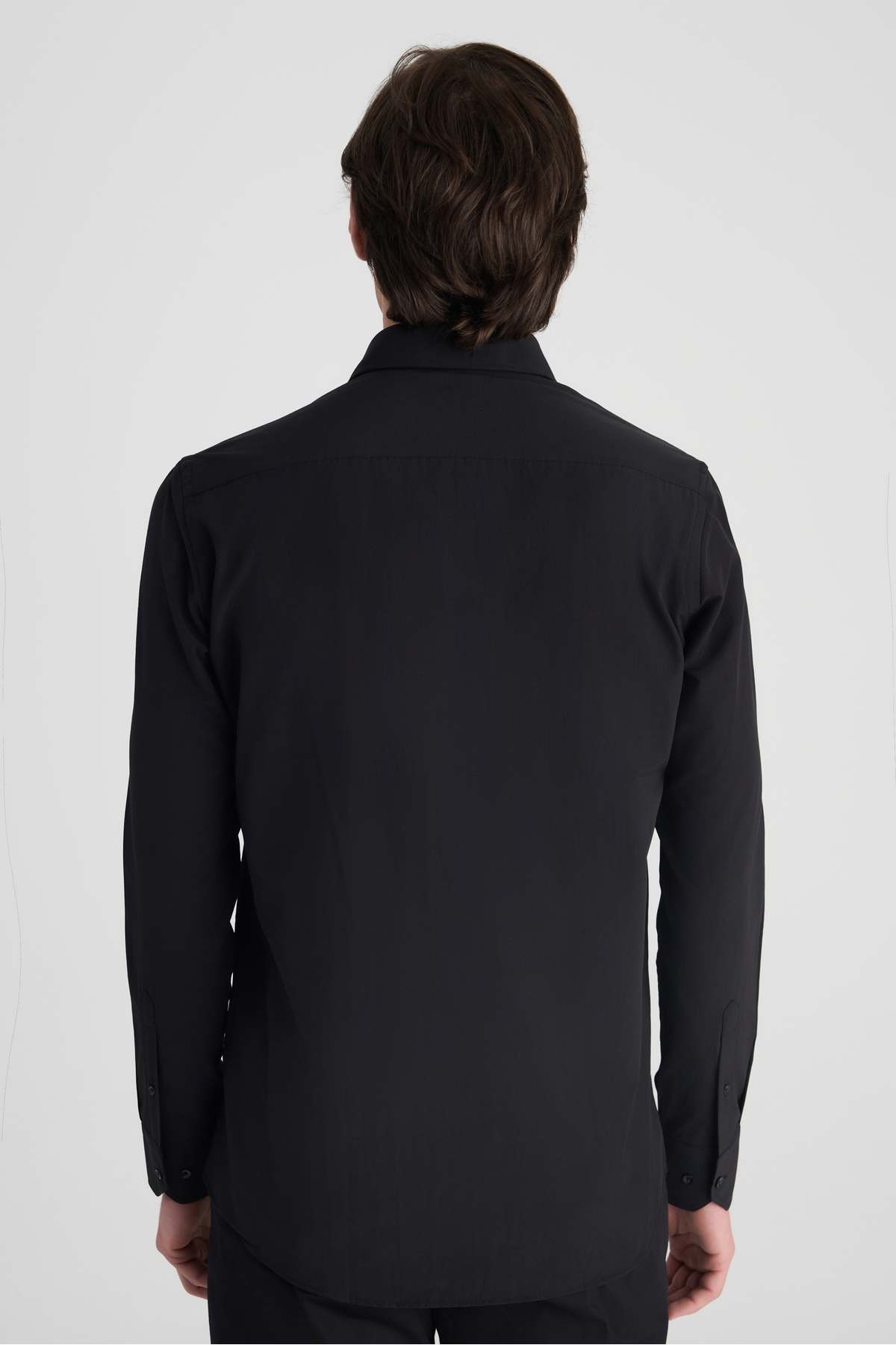 Ds Damat Slim Fit Siyah Nano Care Gömlek — مشکی 5HF02ORTSG01 — تصویر 3 از 6