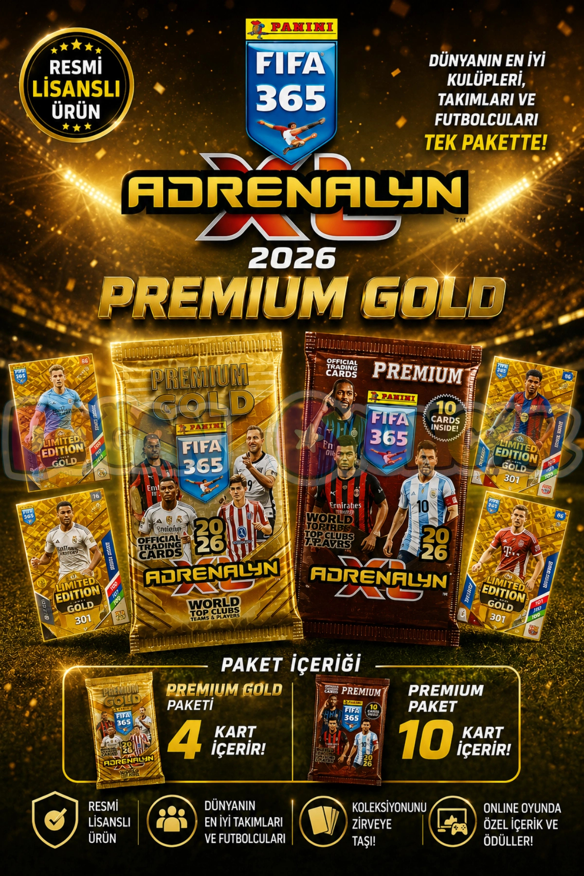 DODBY Panini FIFA 365 Adrenalyn XL 2026 Premium Gold Kart