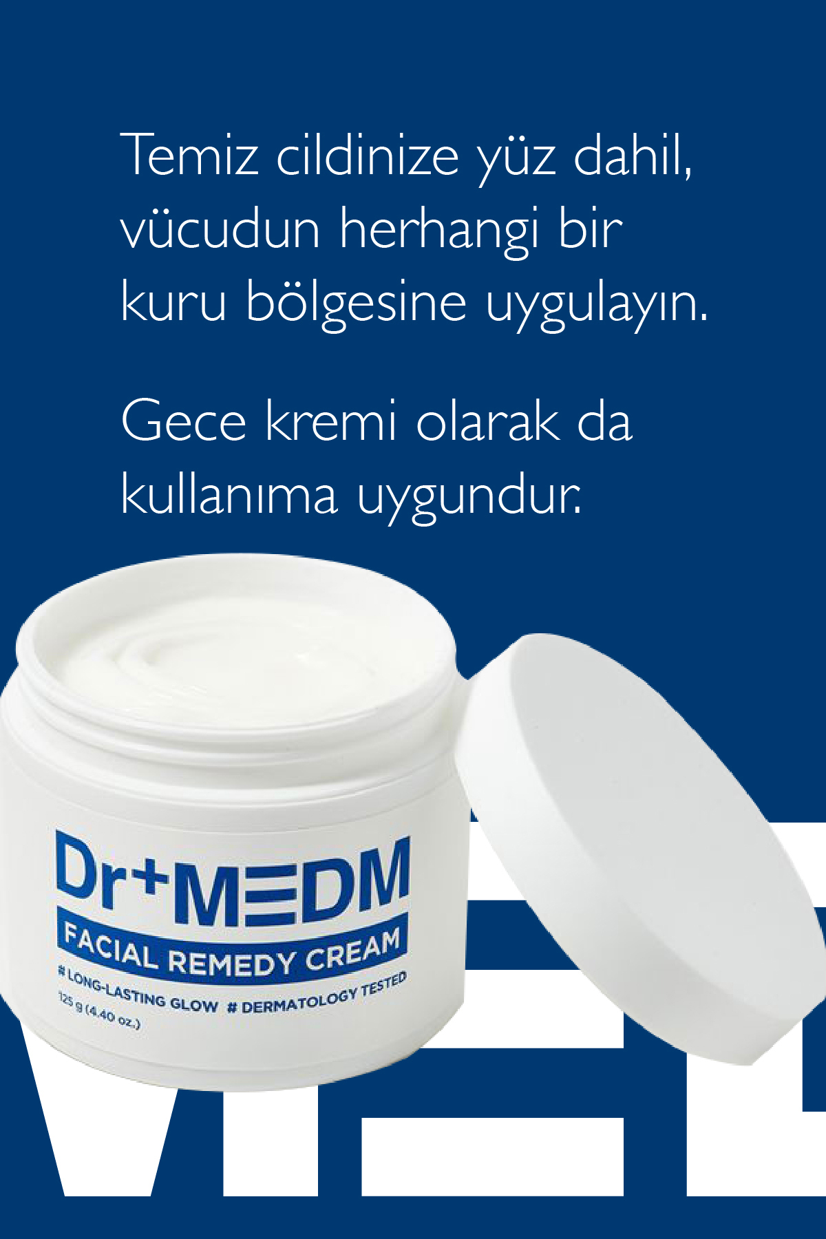 DR+MEDM Facial Remedy Kuru ve Hassas Ciltler İçin Nemlendirici Yüz Kremi 125 gr — DERMAL.DR.004 — تصویر 4 از 5