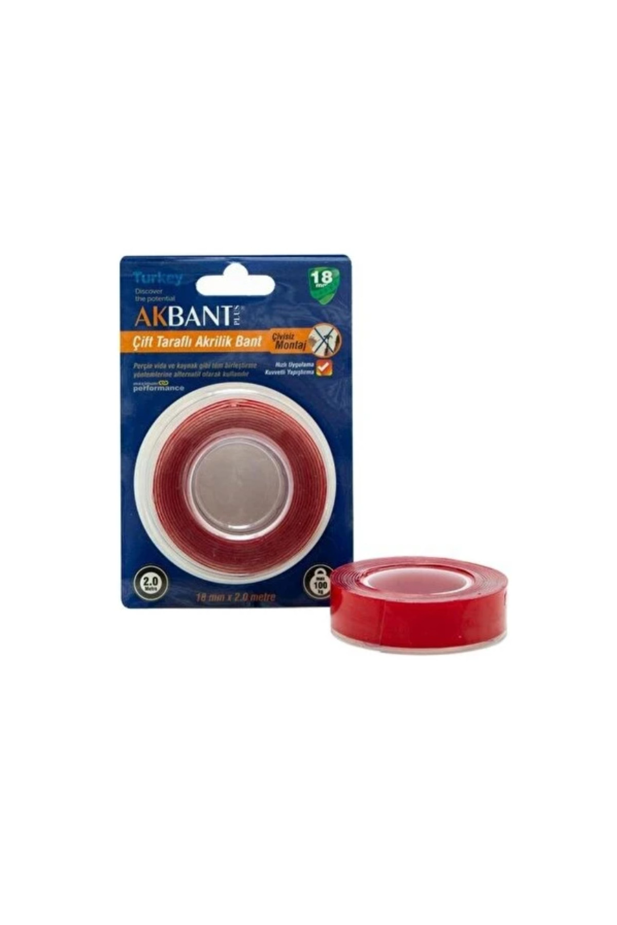 KL HOME SÜPER GÜÇLÜ YAPIŞKAN ÇİVİ GEREKMEZ 18MMX2MT BAND ÇİFT