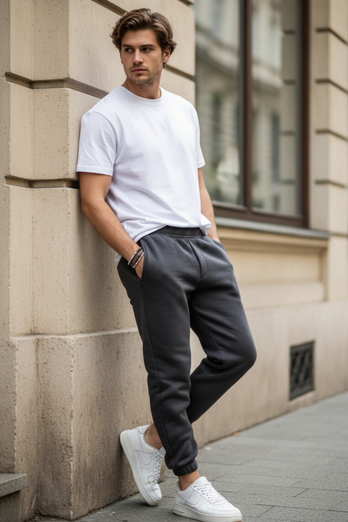 Men's Winter Warm Underwear Cotton Leg Elastic Sweatpants