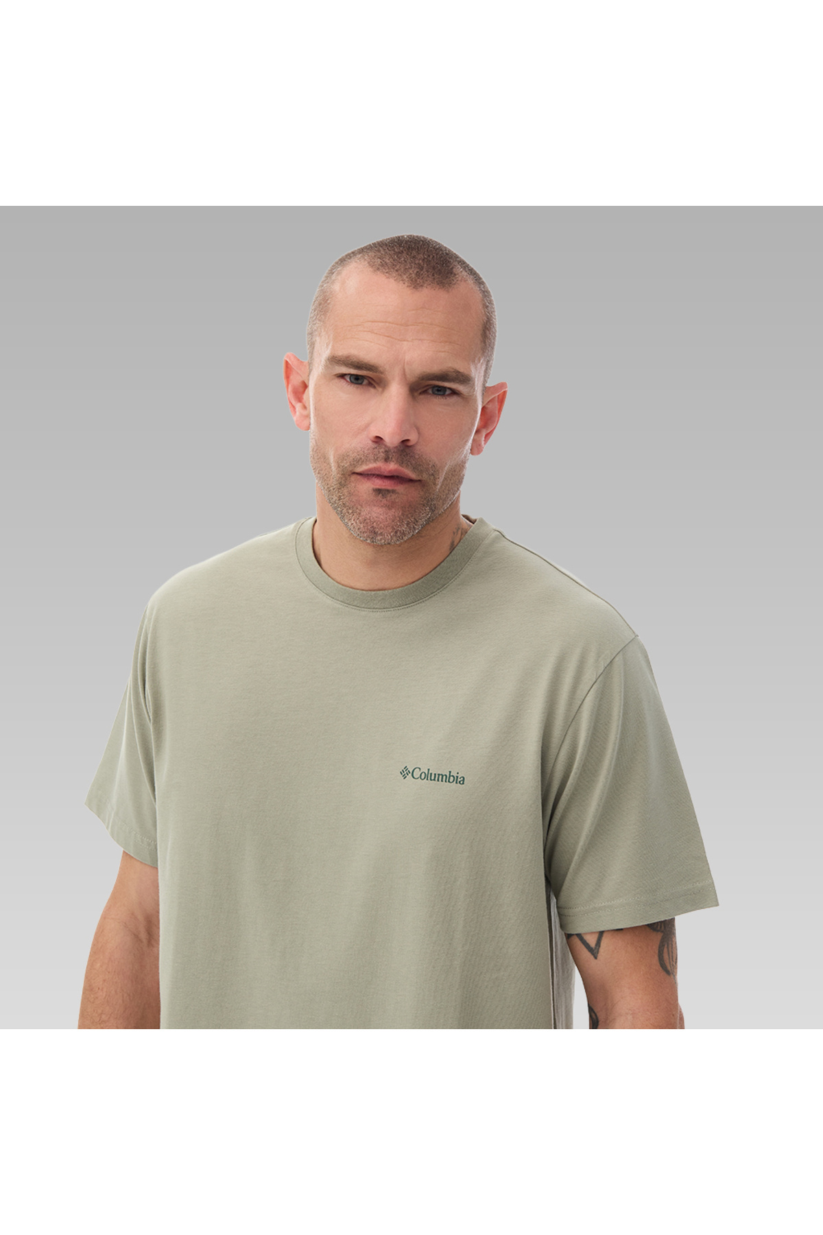 Columbia Erkek Tişört CS0282 CSC M BASIC SM LOGO BRUSHED SS TEE 9110151348 görsel 4