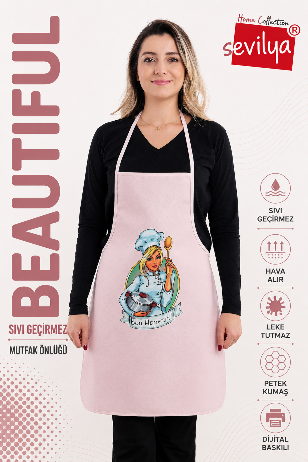 Beautiful Liquid-Proof Kitchen Apron
