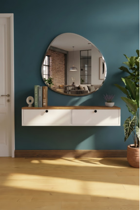 Tasaroma Atlantik Modern 2 Kapaklı Dresuar Dekoratif Antre & Salon Mobilya 10...