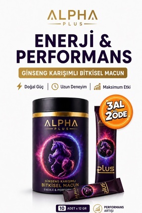 ALPHA EVERSTRONG Alpha Ginseng Atom Güç Kuvvet Macunu Bitkisel Macun Sachet (...