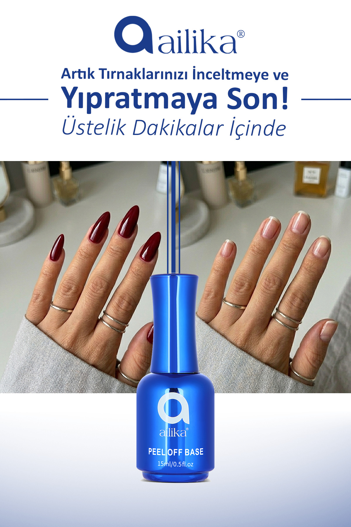 Peel Off Base Hızlı Çıkarma Özellikli 15ml — سفید PeeloffBase15ml — تصویر 3 از 7