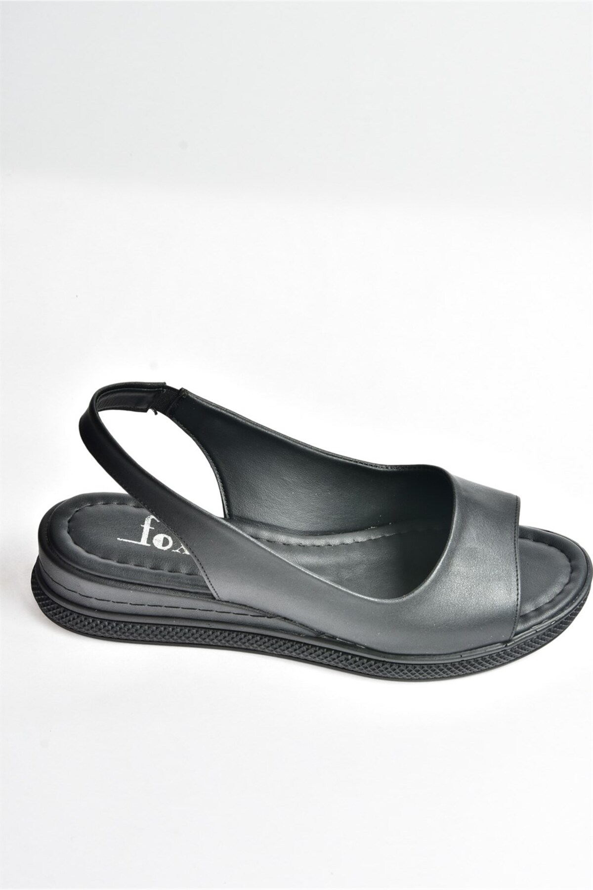 Fox Shoes Siyah Kadın Sandalet K674300609 görsel 6