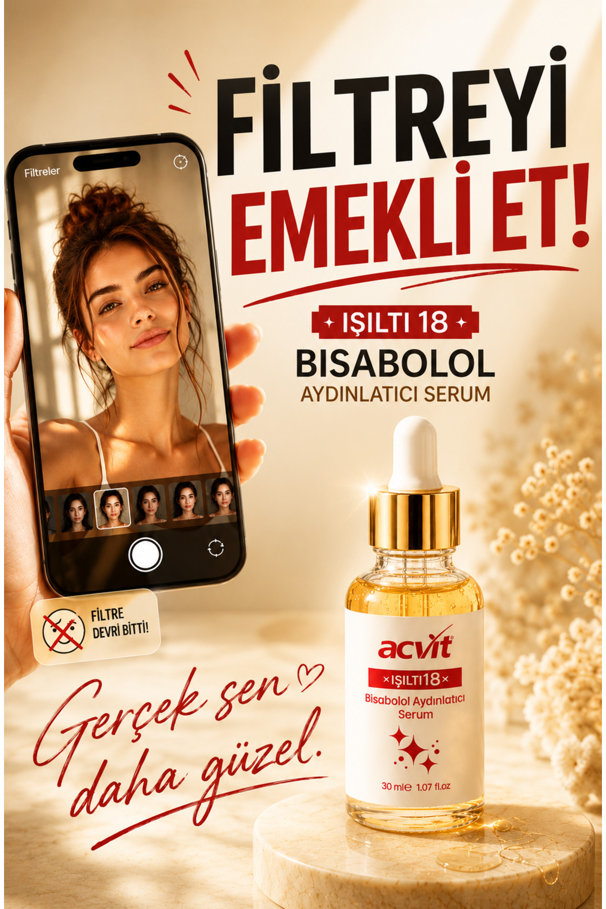 Işıltı 18 Bisabolol Aydınlatıcı Serum 30 ML | Leke Karşıtı & Cilt Tonu Eşitleyici & Işıltı Veren — IBAS01 — تصویر 9 از 9