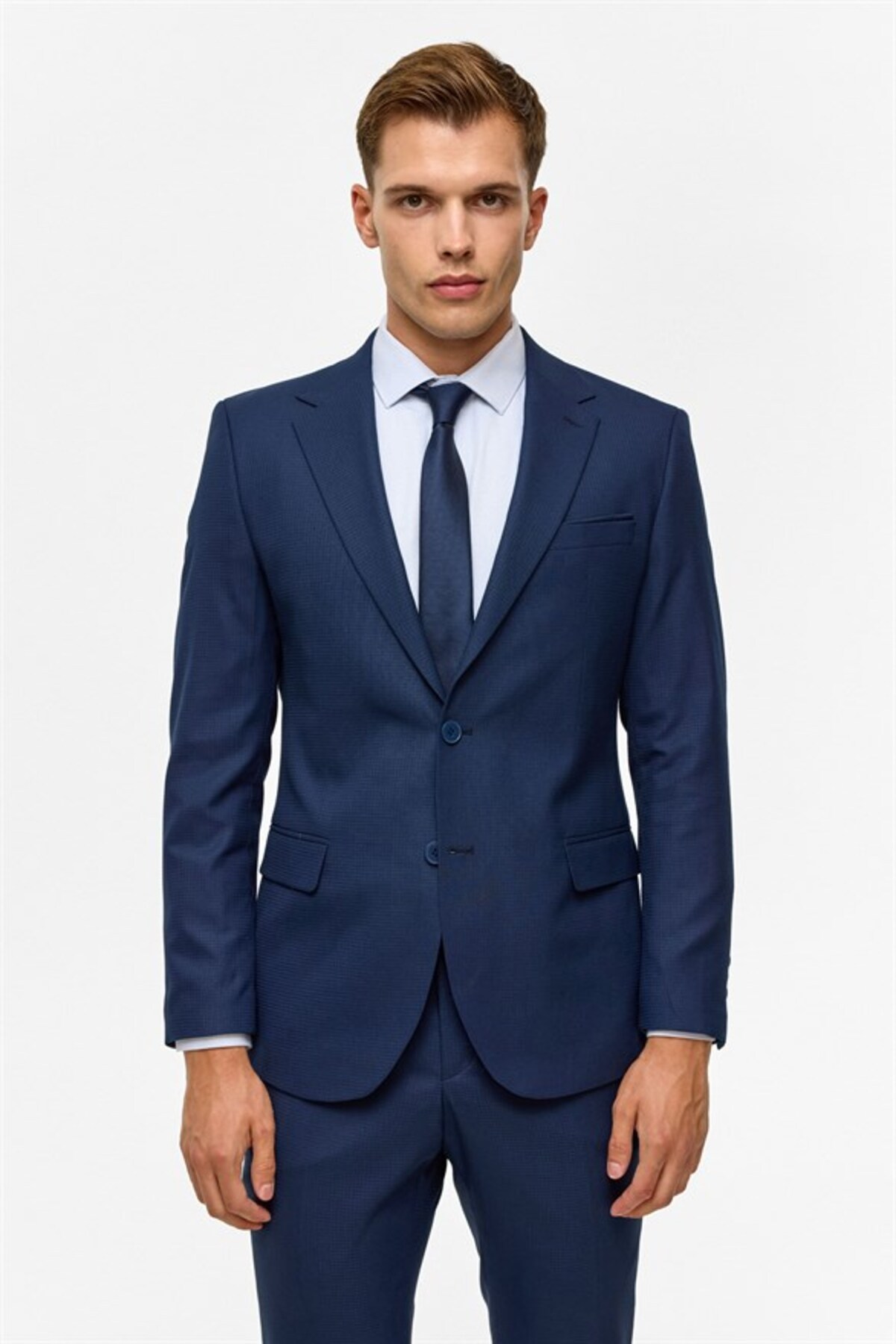 SÜVARİ Lacivert Slim 6 Drop Takım Elbise