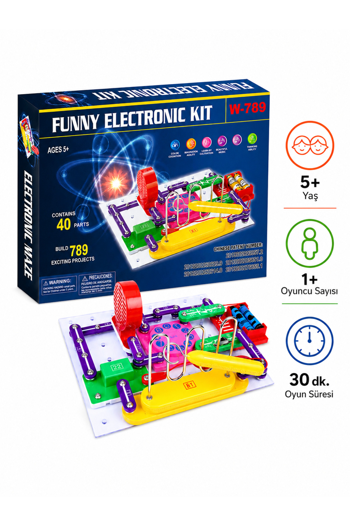 Zet Zeka Funny Electronic Kit Eğlenceli ve Öğretici Elektronik