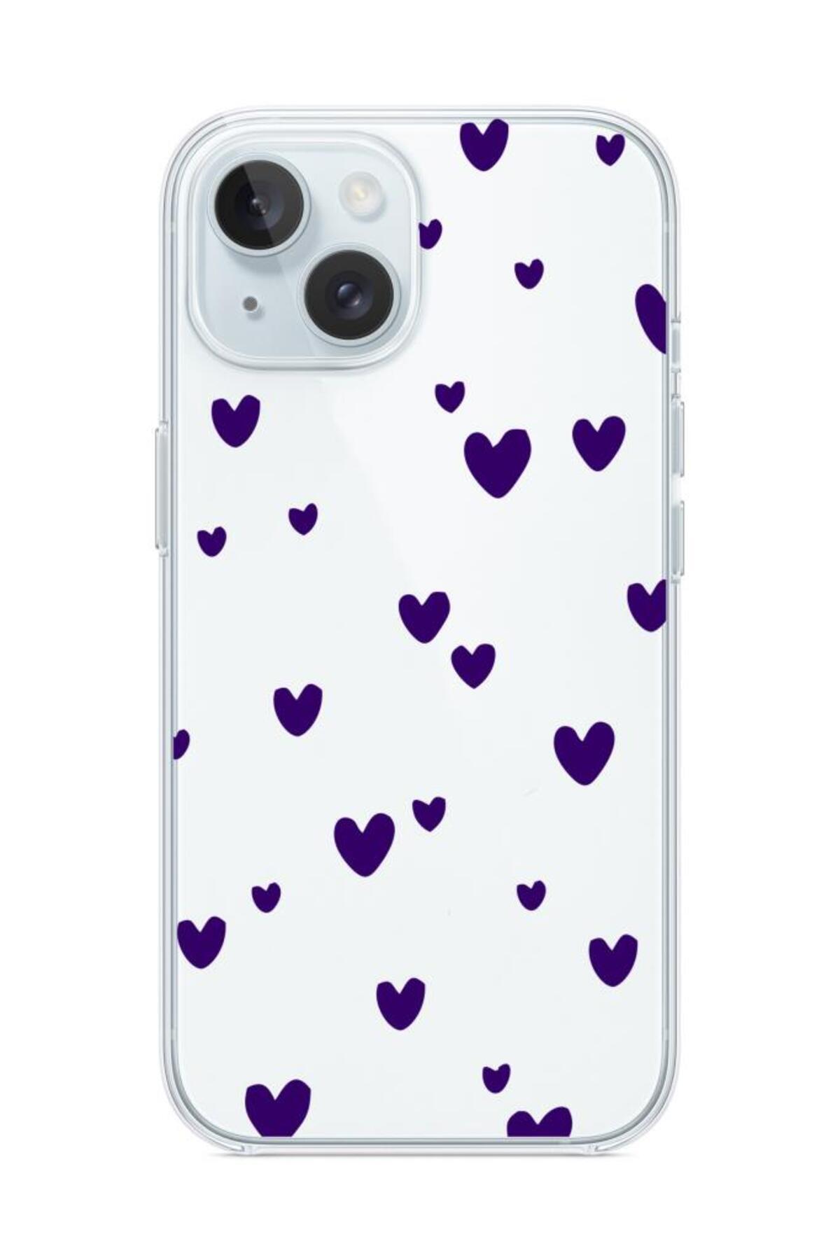 Iphone 15 Compatible Patterned Clear Silicone Case