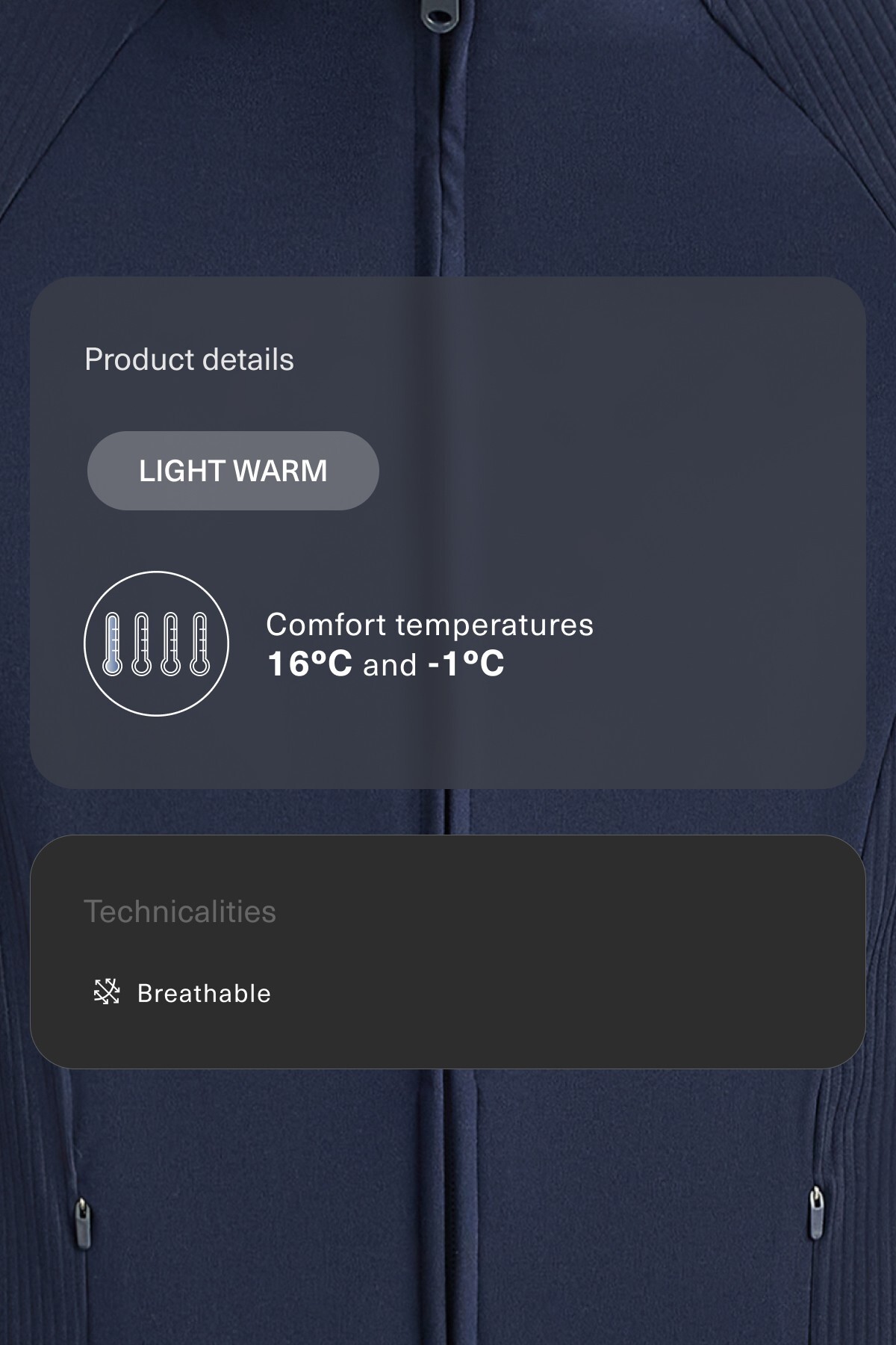 Oysho Light warm rib teknik ceket görsel 5