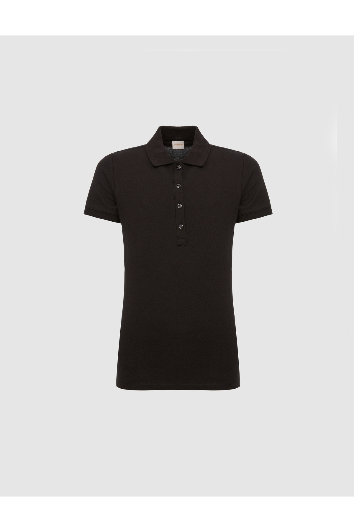 Siyah Slim Fit Pamuklu Polo Yaka Basic Tişört 50325456-VR046 7