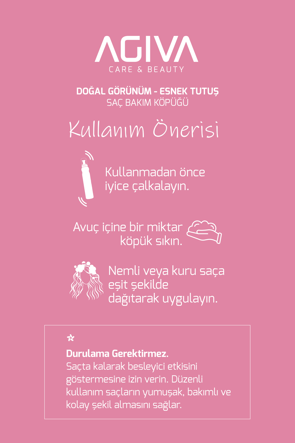 Ylang Ylang Liposom C İçeren Doğal Görünüm Sağlayan Kremsi Saç Köpüğü - Esnek Tutş - Isı Koruyucu - 200 ml — YLANGKÖPÜK — تصویر 5 از 6