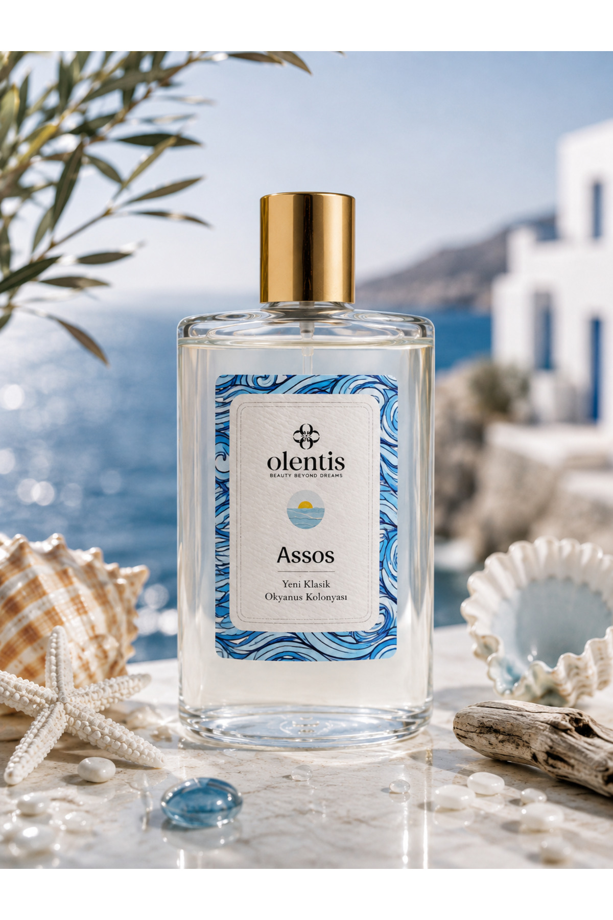 Okyanus Ferahlığı - Eau De Cologne - Cam Kolonya - 200 ml
