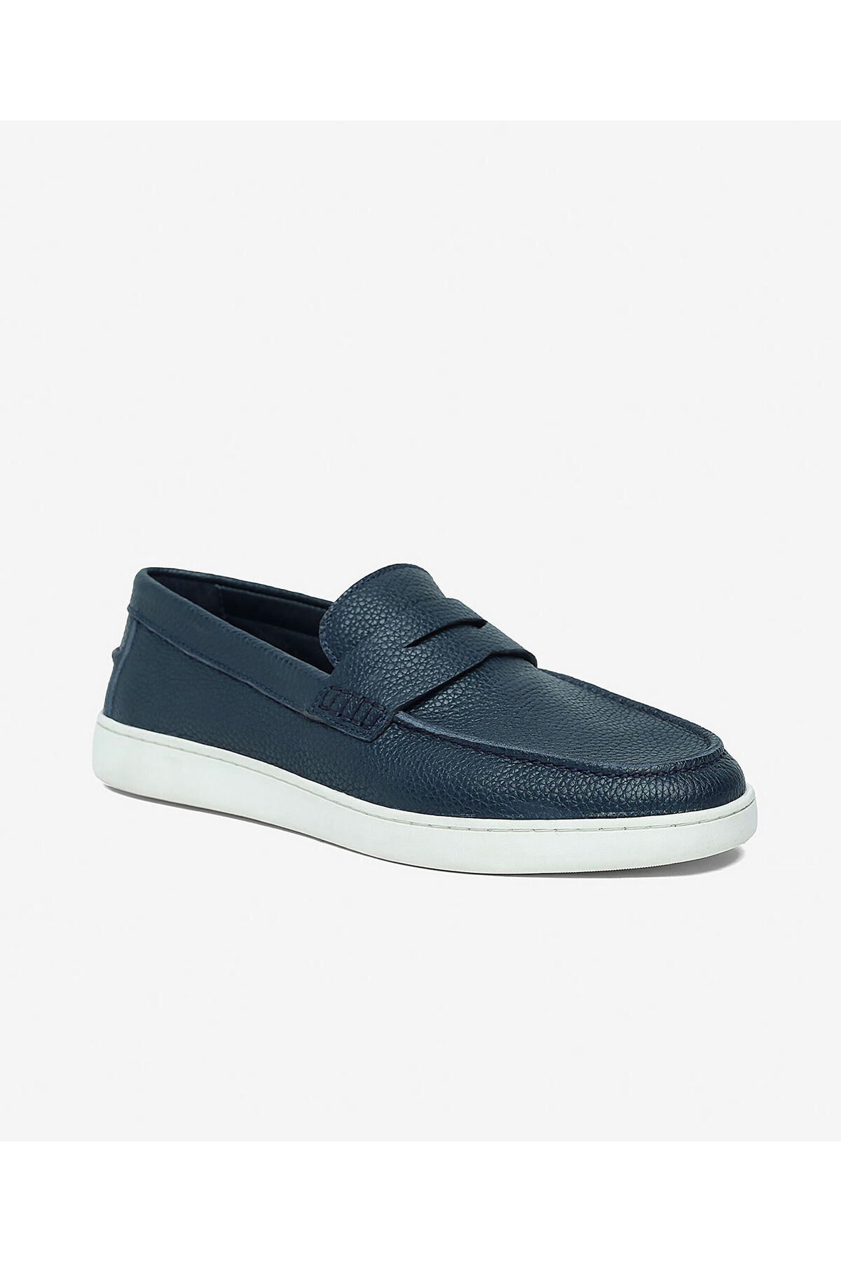 Greyder Erkek Lacivert Hakiki Deri Loafer Ayakkabı 6Y1UA64757 görsel 2