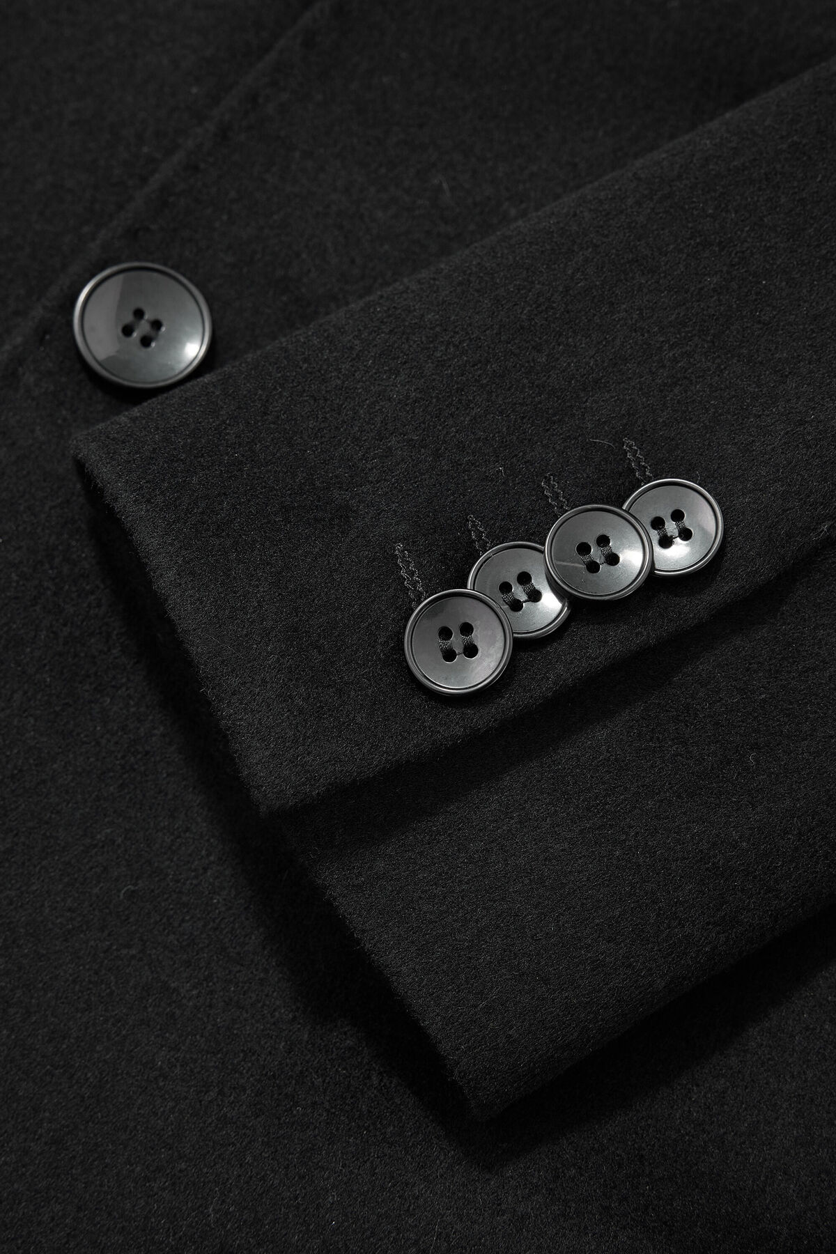 W Collection Siyah Palto görsel 4