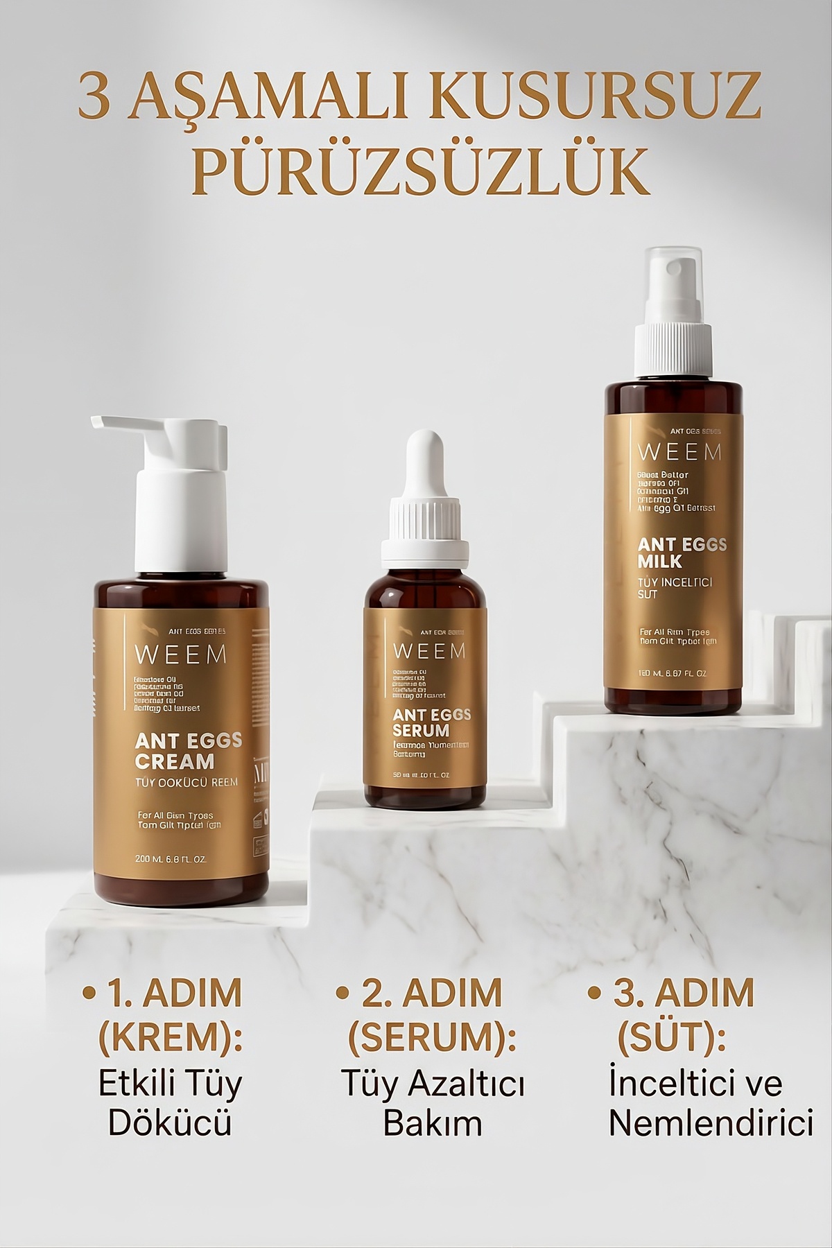 Karınca Yumurtası Yağı Içeren Tüy Azaltıcı Serum 30 ml (UNİSEX KULLANIM) — WAGS01 — تصویر 5 از 5