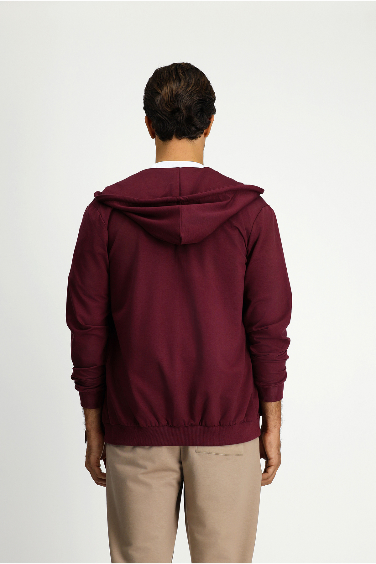 Kiğılı Kapüşonlu Regular Fit Fermuarlı Baskılı Pamuklu Sweatshirt görsel 6