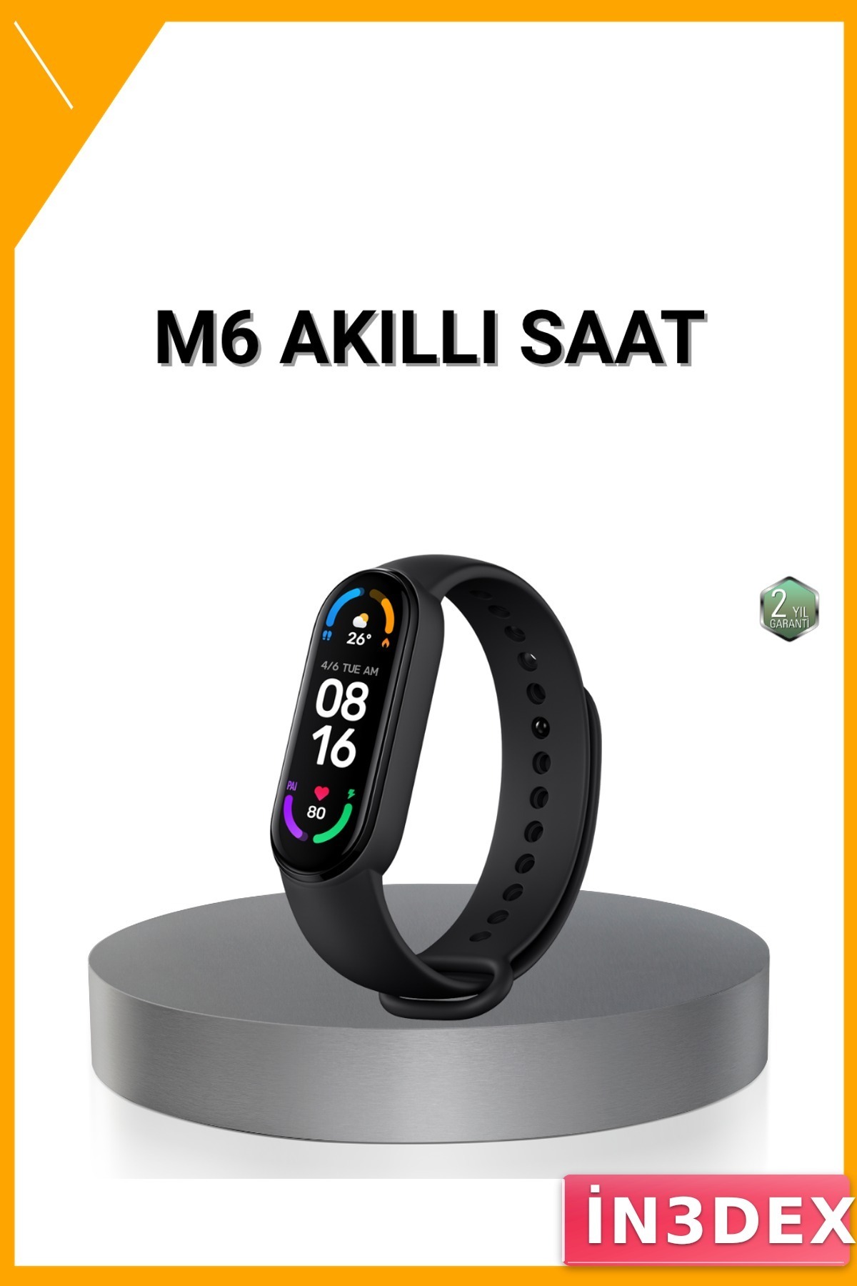 Kalp Atışı ve Uyku Takibi Yapan Akıllı Bileklik IP67 Su Geçirmez