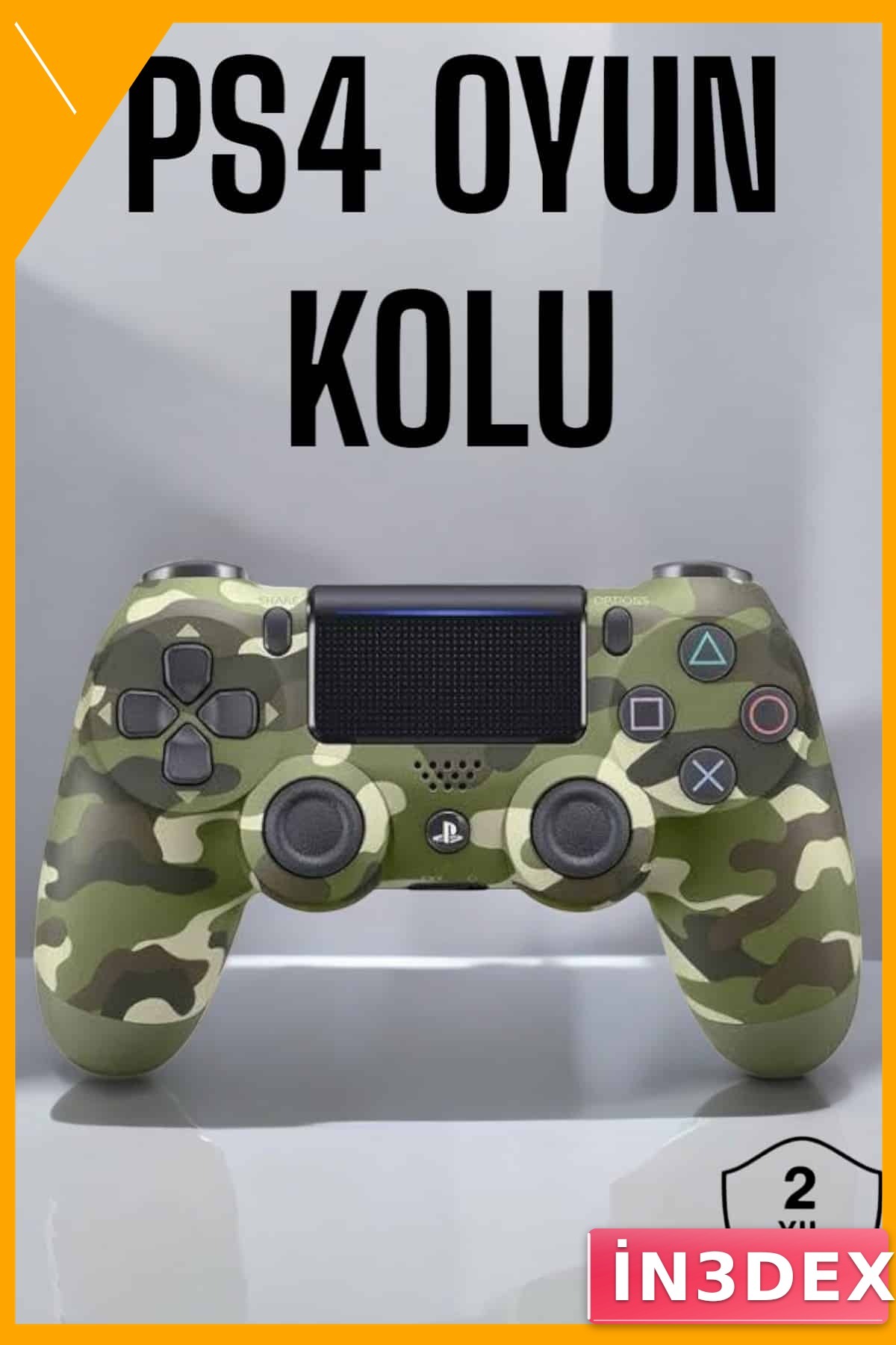 Kablosuz Bluetooth Oyun Kolu PS4 Uyumlu Dokunmatik Yüzey Kamuflaj Desen