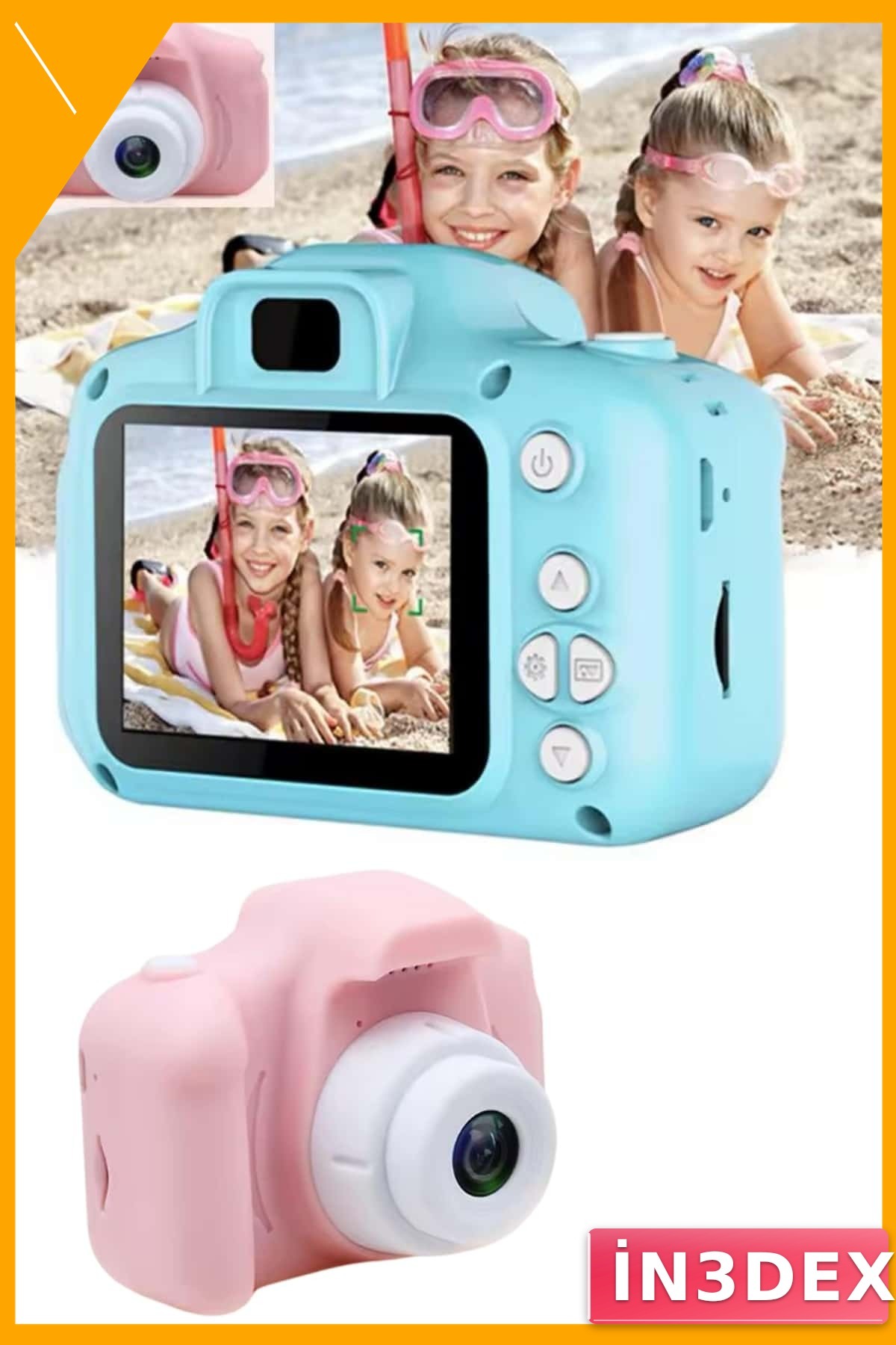 Çocuk Mini Dijital Fotoğraf Makinesi 1080p HD Renkli