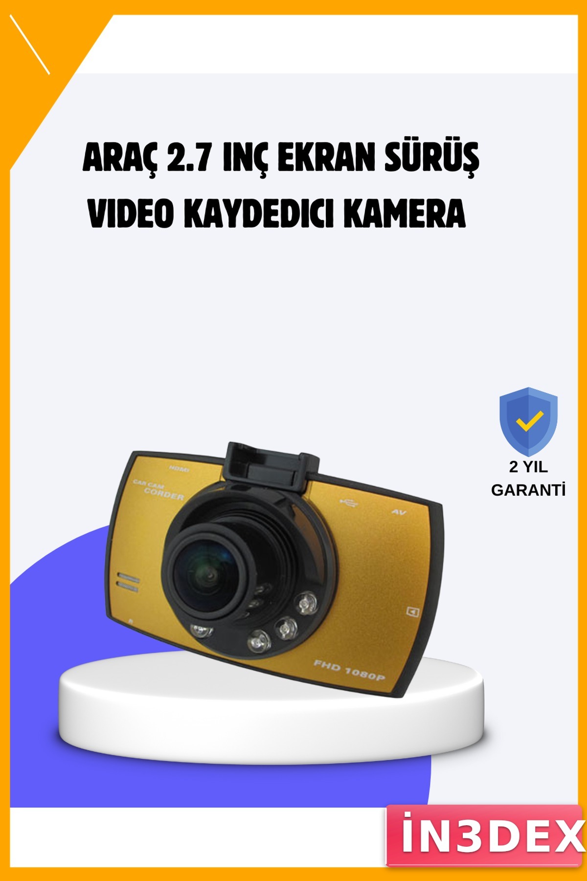 Full HD Araç Kamerası Gece Görüşlü G-Sensor Dash Cam