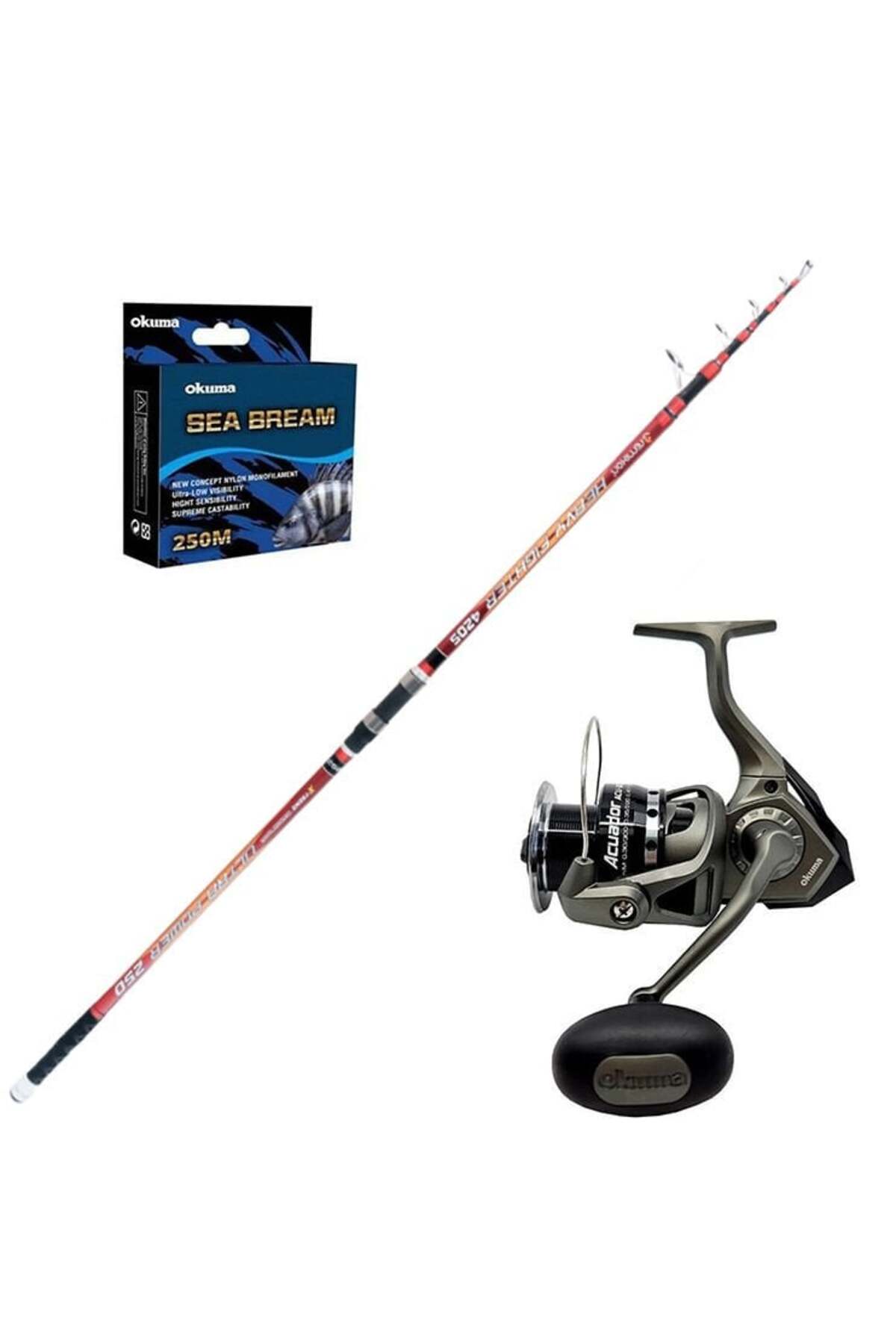Okuma Acuador 8000 - Remixon Heavy Fighter 420cm Surf Olta Seti