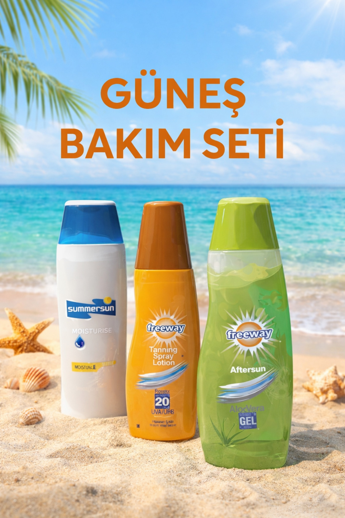 Summersun & Freeway Güneş Bakım Üçlü Set – Tatilde Tam Koruma — 882888