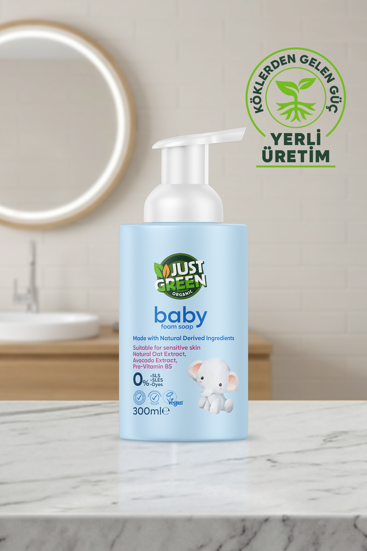 Baby Köpük El Sabunu Bitkisel İçerikli Hassas Ciltler İçin 300 ml — 153.10.847.2536 — تصویر 4 از 5