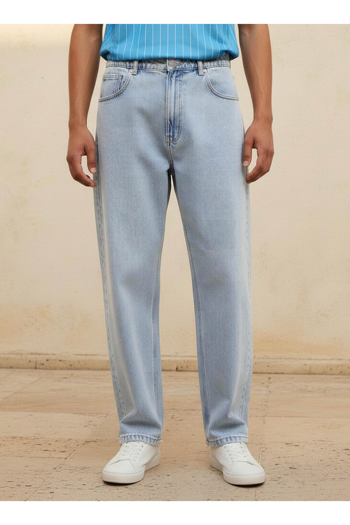 Lee Cooper Men Baggy Fit Pocket Jeans