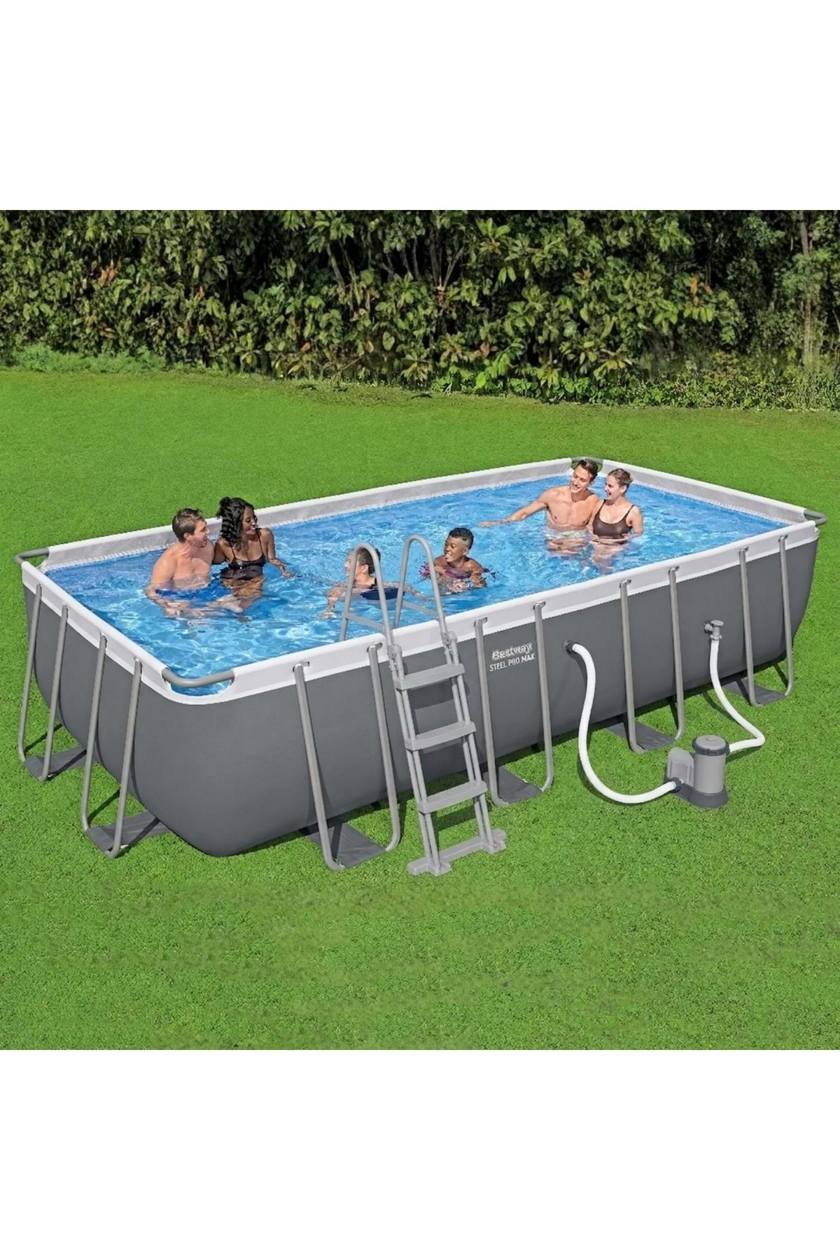 Bestway Steel Pro MAX Gölgelikli Prefabrik Havuz Seti 5,49 m x 2