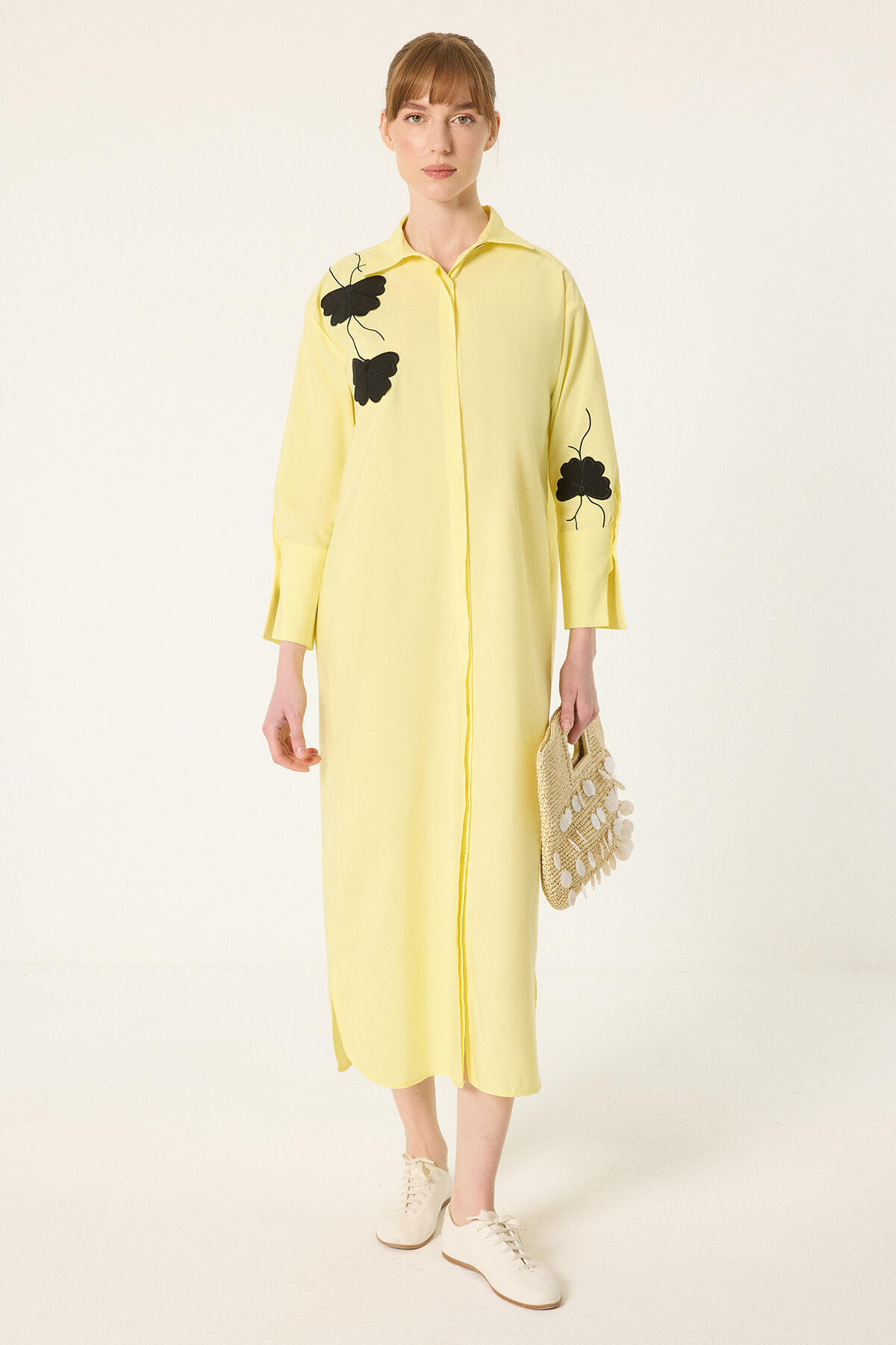 Touche Prive NAKIŞLI POPLIN DRESS
