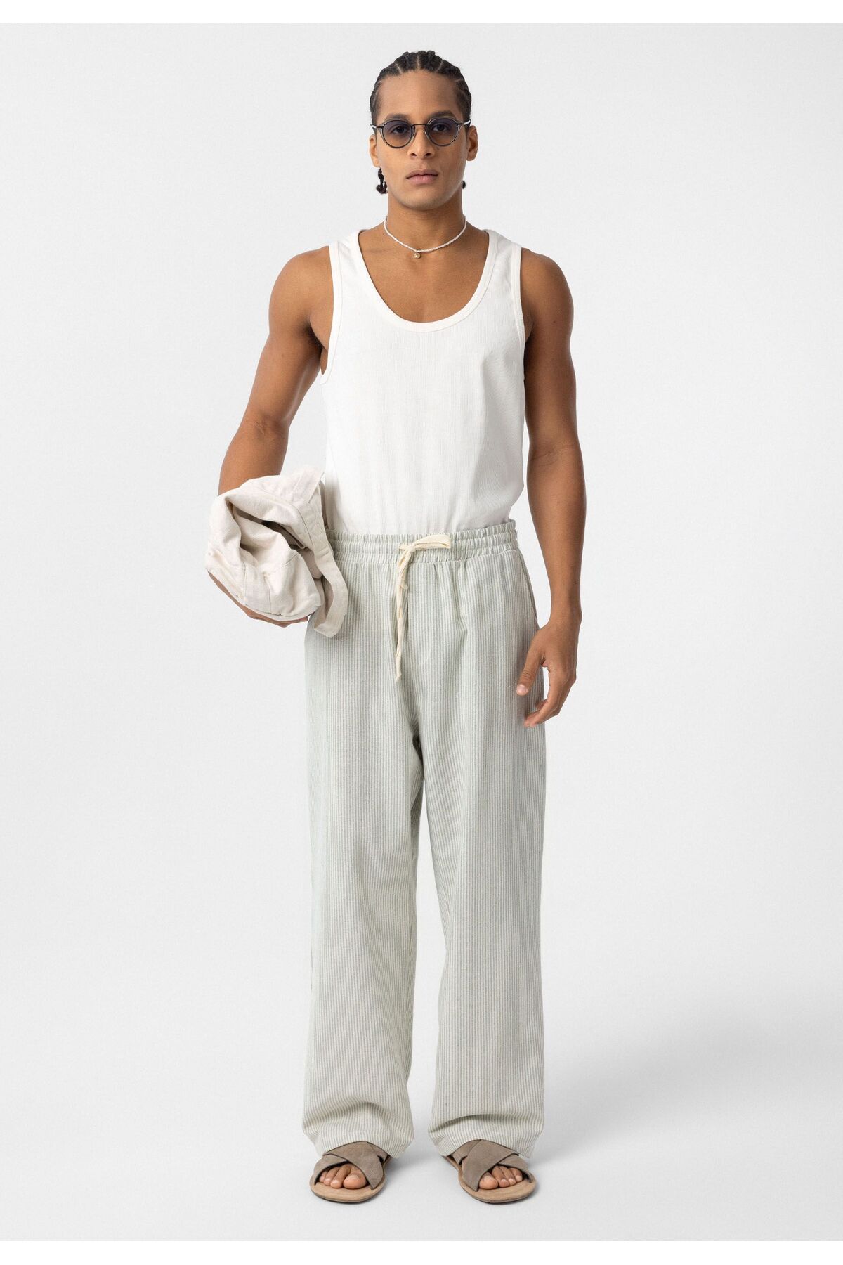BAGGY PANTS — سبز DND_E80-12 — تصویر 4 از 6