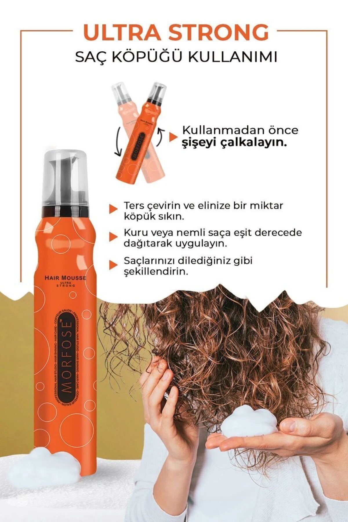 Ultra Strong Saç Köpük 200 ML - Ultra Güçlü Tutuş - mrfs — Tedrk-RYL-HMR24320 — تصویر 2 از 3