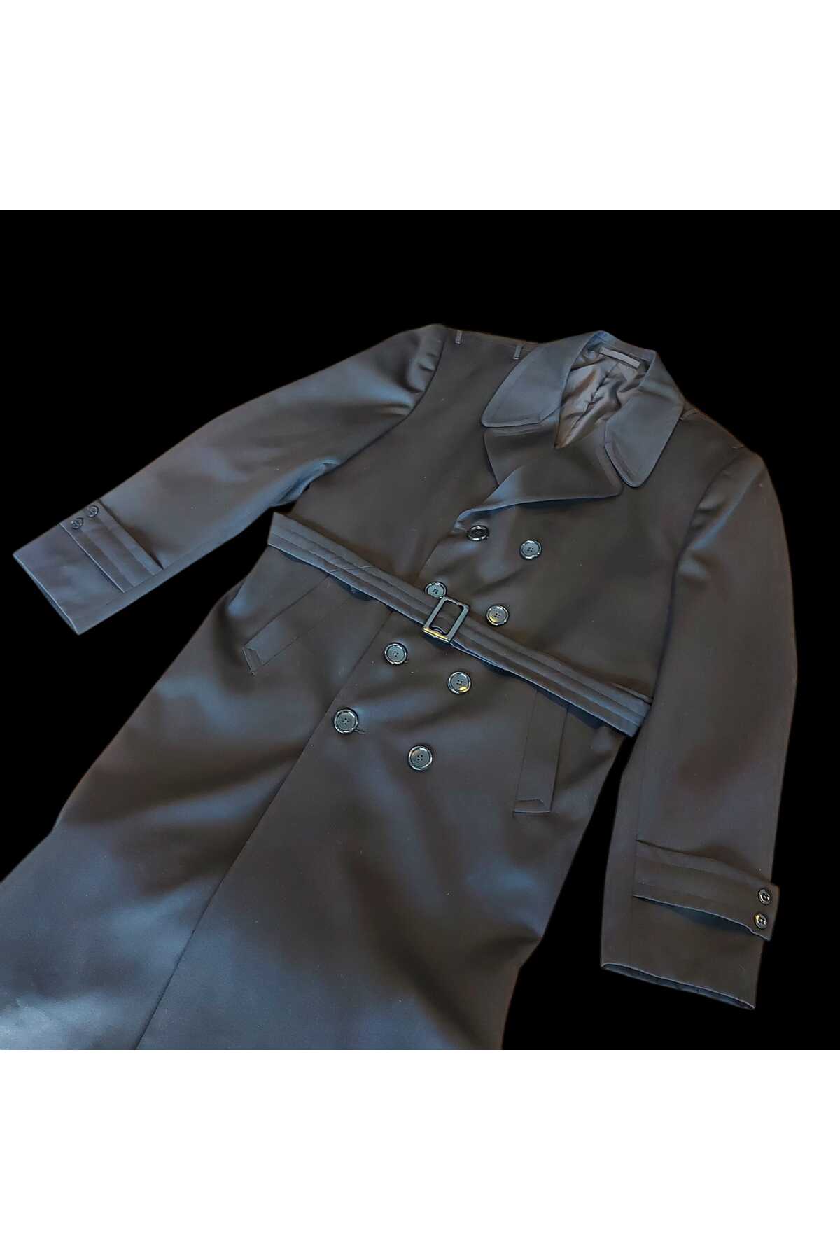 kho military design Siyah Renk Deniz Kuvvetleri Sb. Pardesü Unisex (50-B/M-L Beden) Sıfır Ürün görsel 6