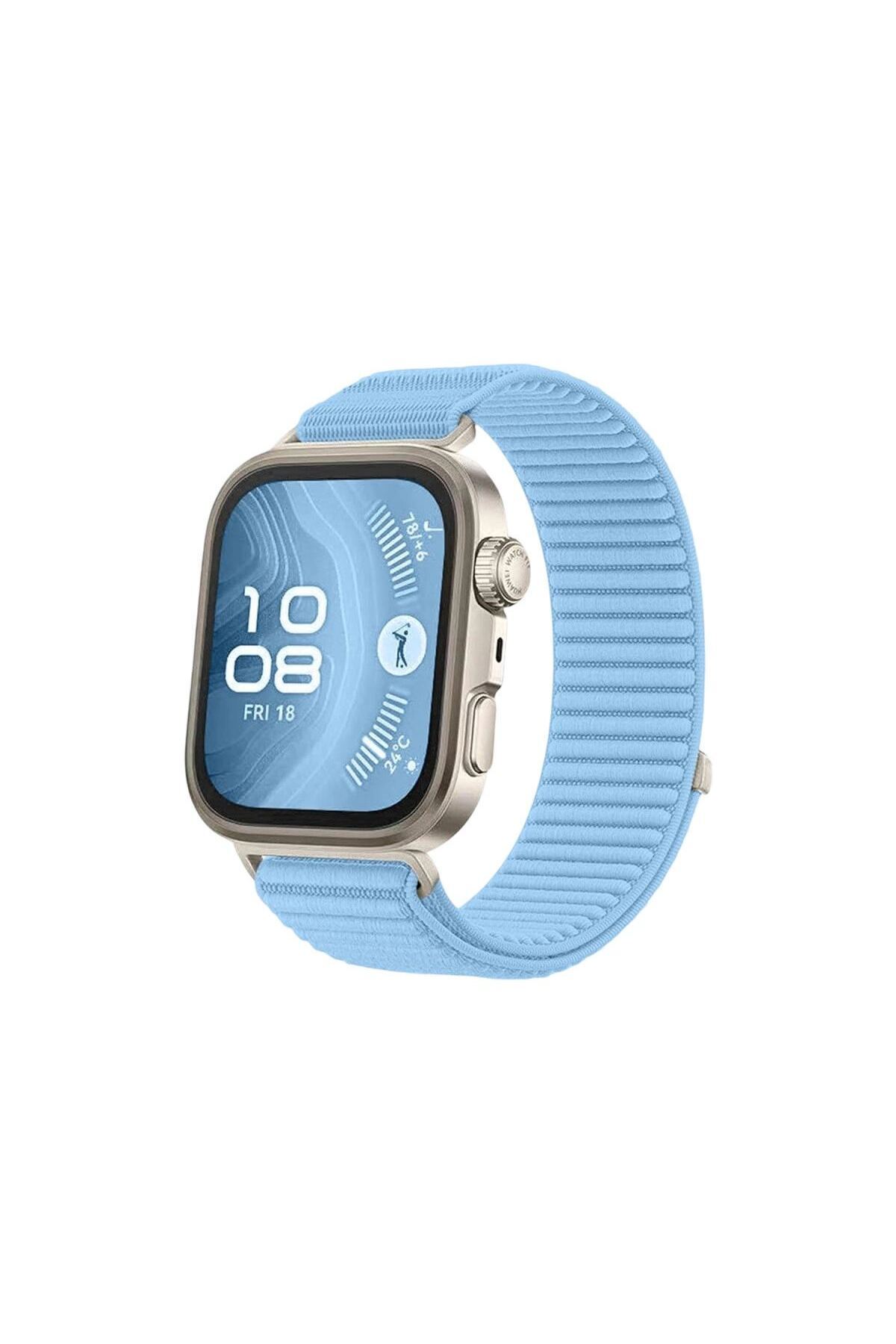 Huawei Fit 4 Braid Kordon (saat Değildir) - Açık Mavi