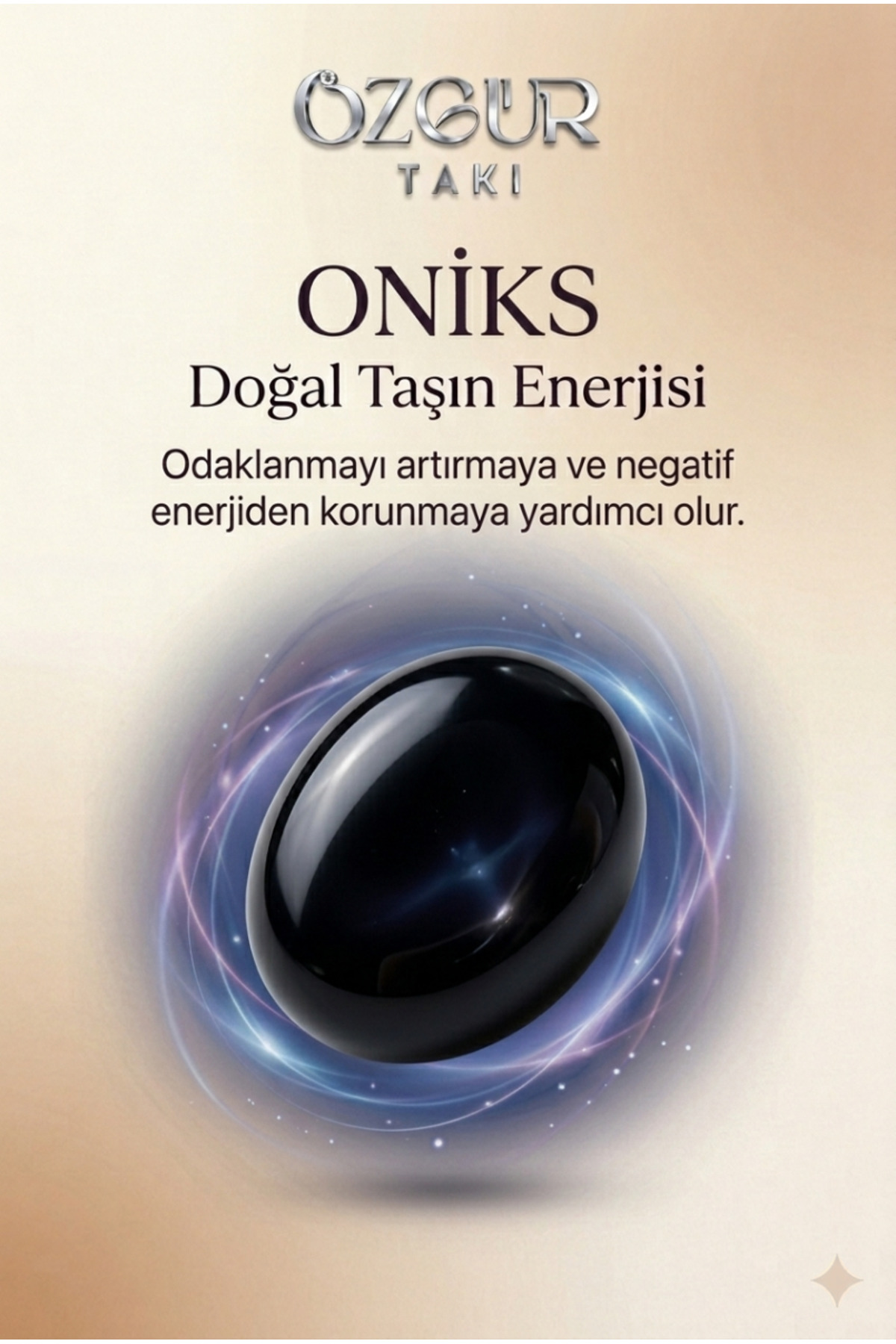 Kişiye Özel İsimli Parlak Oniks Doğaltaş Dizili 925 Ayar Gümüş Kolye - 40 cm