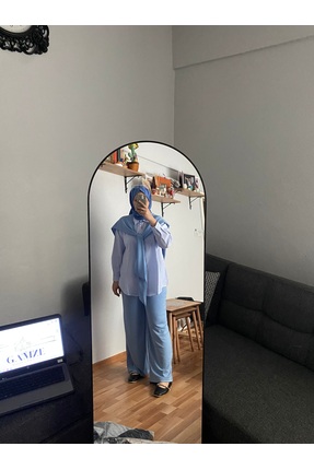 Gamze modern giyim stil 3lü gömlekli lina takım