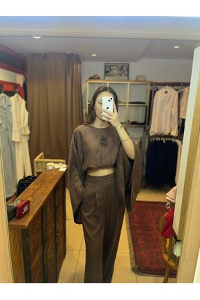 Başak Bulut Butik Mocha Drapeli Takım