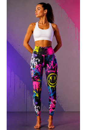 demila Gym Toplayıcı Desenli Uzun Spor Tayt Model : 4