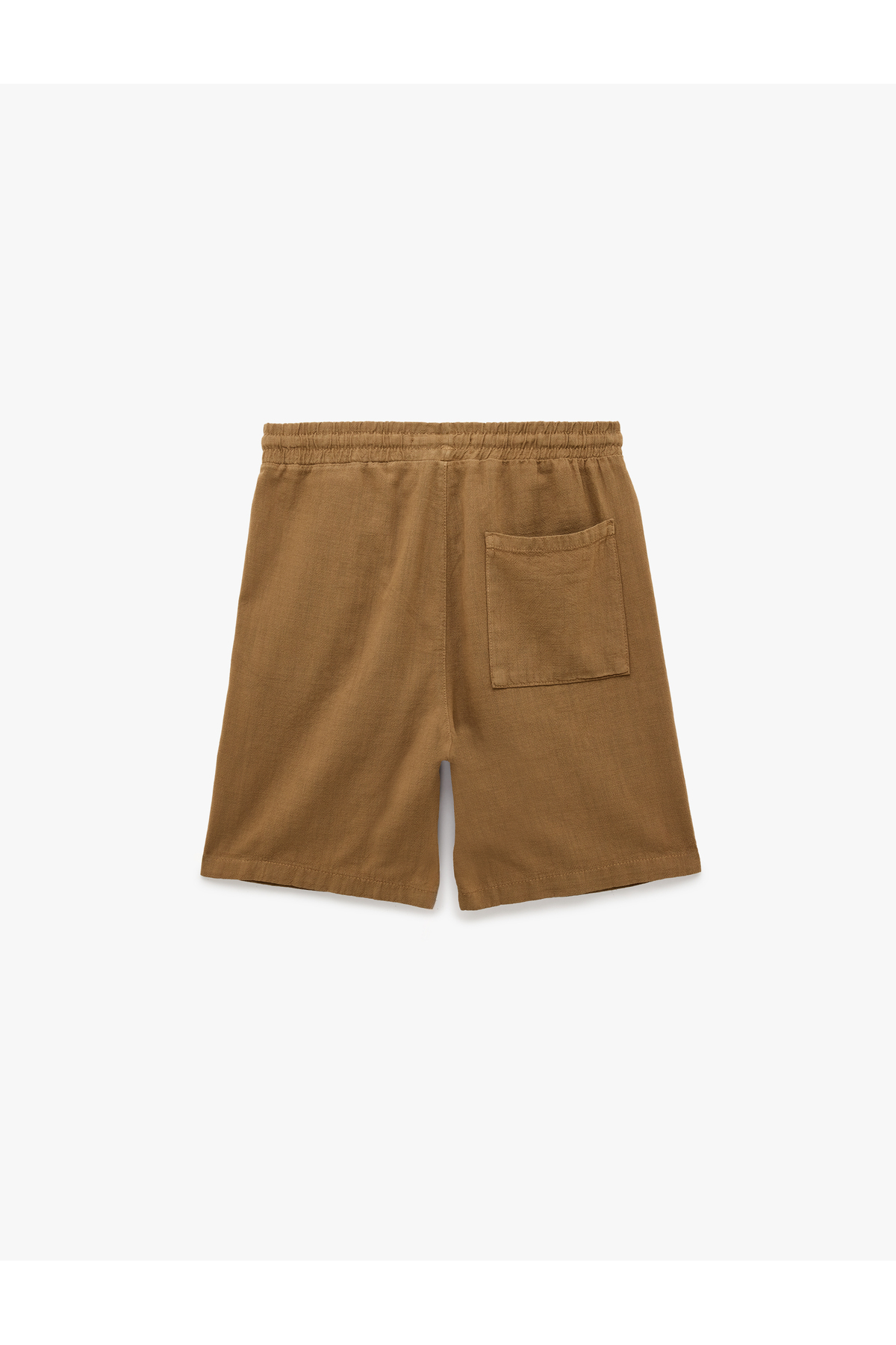 Koton Regular Fit Cepli Pamuklu Beli Bağcıklı Yazlık Şort görsel 4