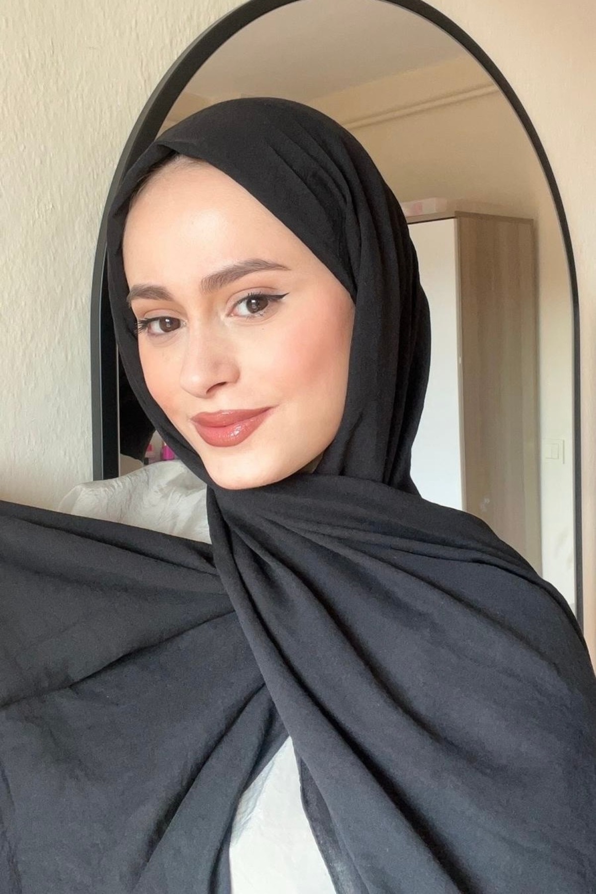 YILDIZ SCARFS Comfort Pamuk Şal - Siyah