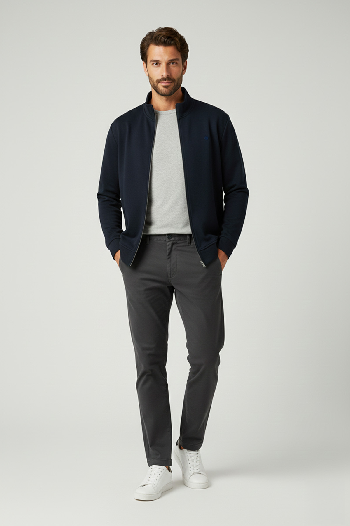 Buratti Pamuk Karışımlı Regular Fit Dik Yaka Hırka Erkek HIRKA 5901223 görsel 5