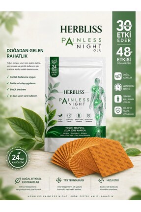 Herbliss Ginseng Isıtıcı Rahatlatıcı Ağrı Bandı Kinesio Bandı Isıtıcı Kas ve ...