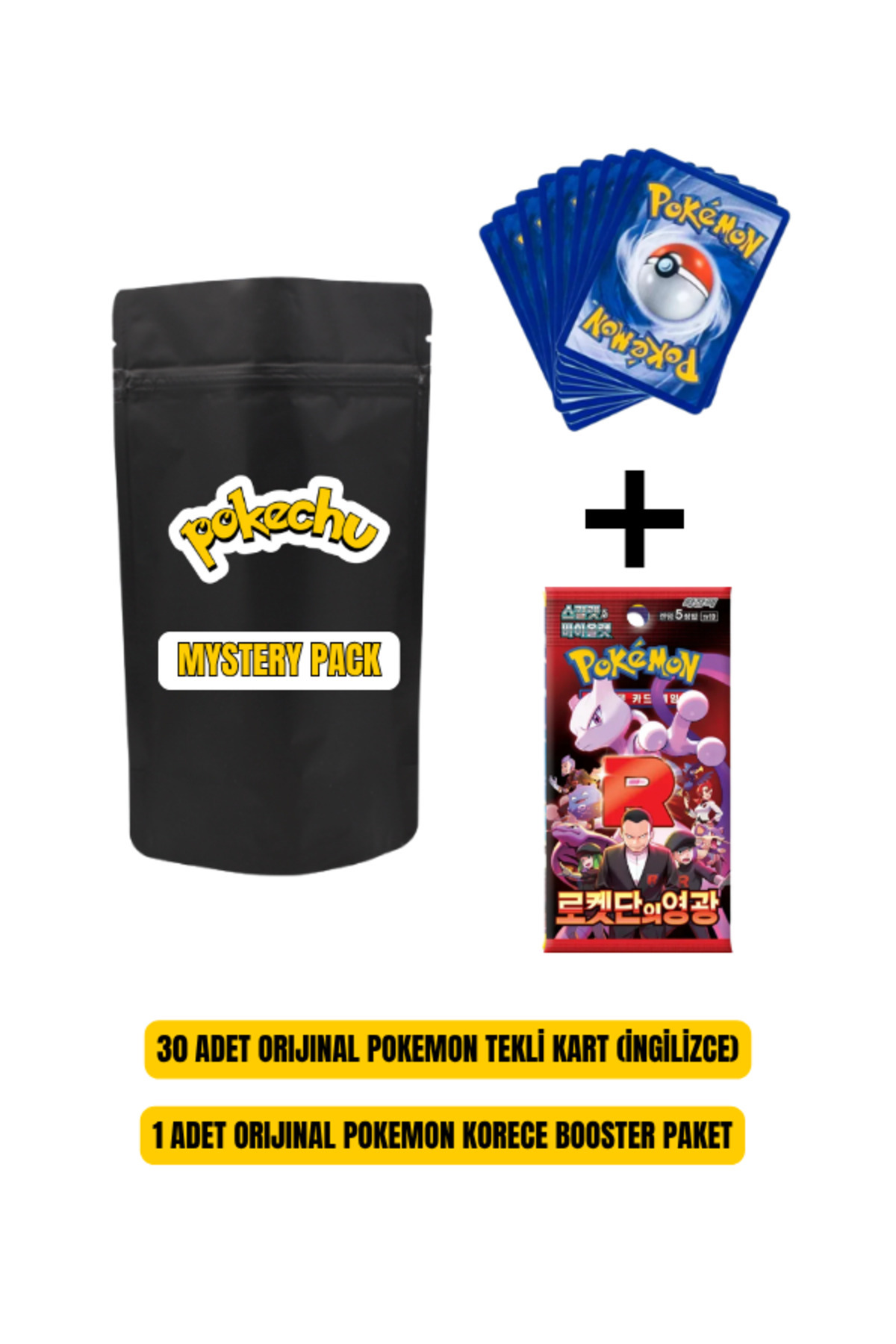 Pokemon TCG Pokechu Mystery Pack Versiyon 2 (30 Adet Pokemon Kartı