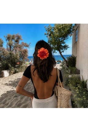 FloresDeCarnaval Sunset Samba Pensli Çiçek Toka🍑Yaz Trendi